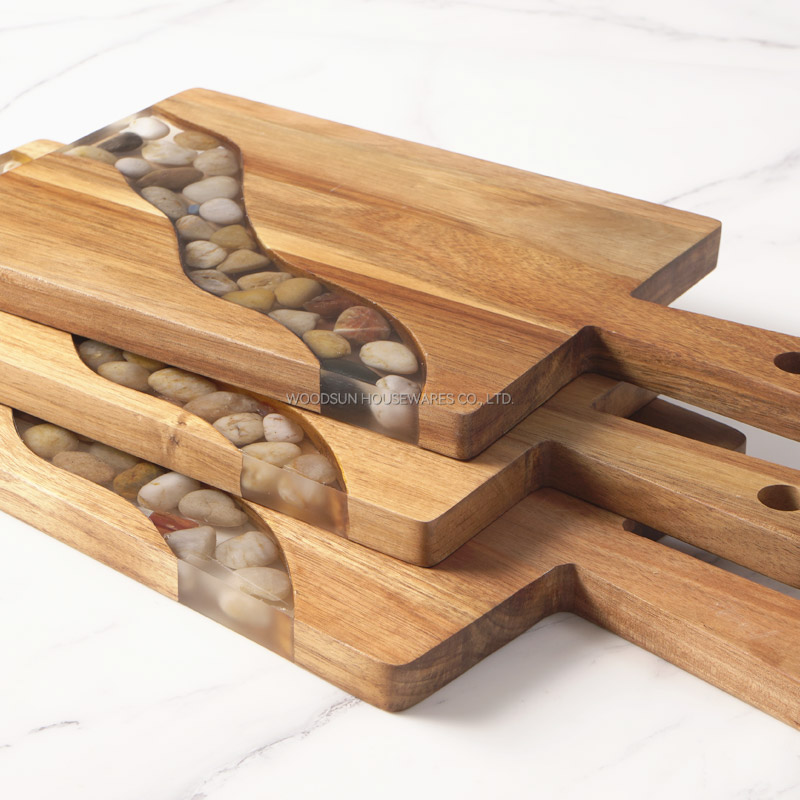 Woodsun NEW Food Cutting Board Acacia Wooden Boards For Serving