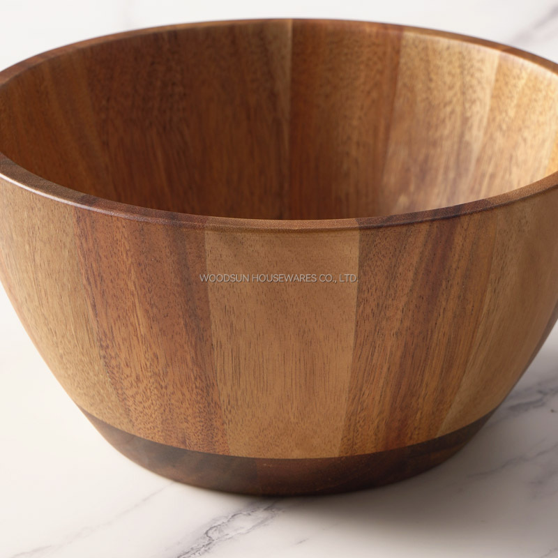 Woodsun Professional Supplier 2025 Wholesale Big Wooden Salad Bowl