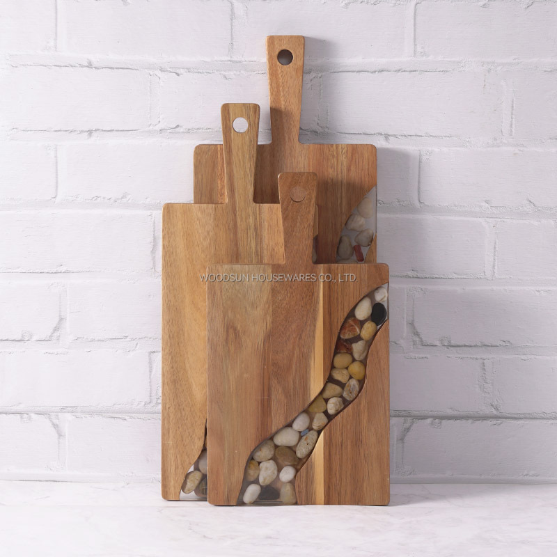 Woodsun NEW Food Cutting Board Acacia Wooden Boards For Serving
