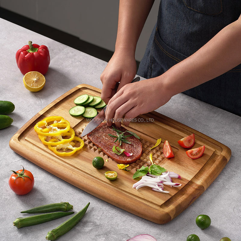 Woodsun Wooden Steak Kitchen Cutting Board Wholesale Factory