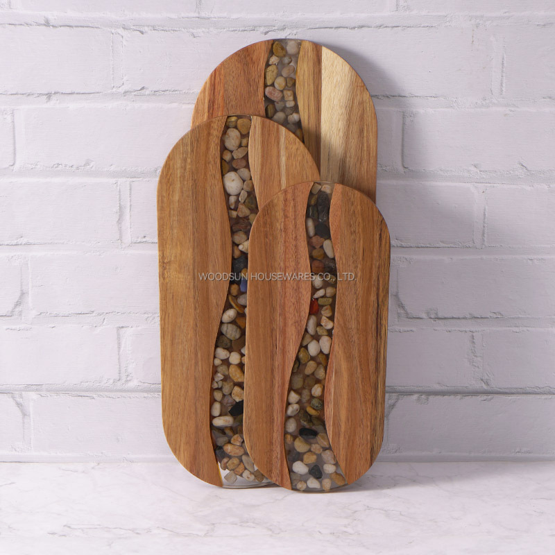 Woodsun 2025 NEW Products Original Ecological Stone Custom Serving Board Wood