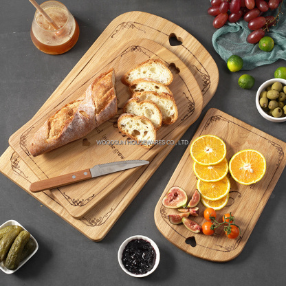 Woodsun Mother's Day Gift Custom Wood Cutting Board Wooden Chopping Board Engrave