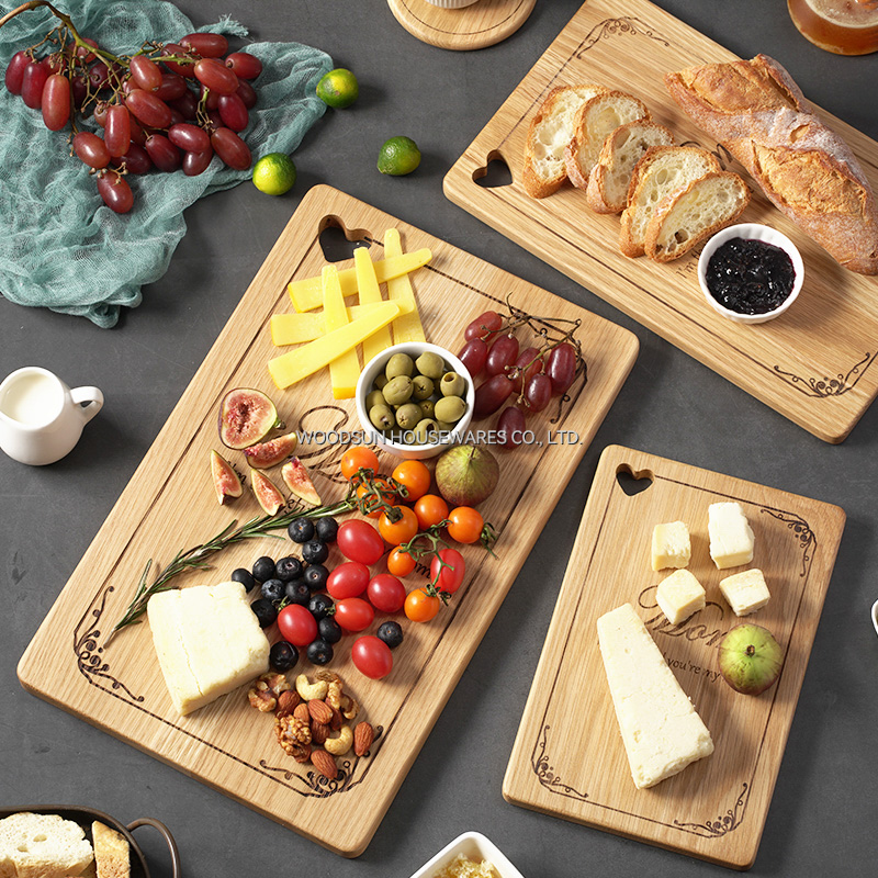 Woodsun Mother's Day New Design Wooden Portable Chopping Board