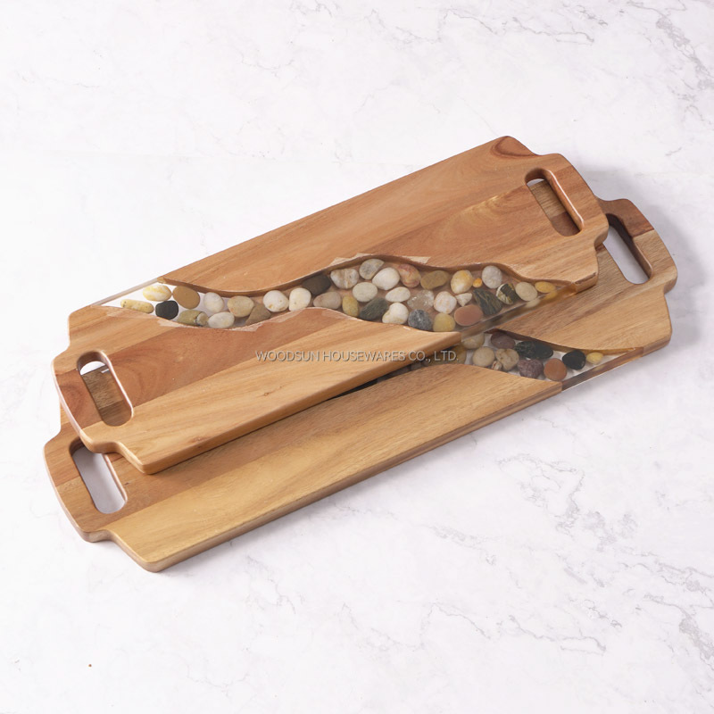 Woodsun 2025 NEW Original Ecological Stone Acacia Wood Custom Wholesale Long Serving Board