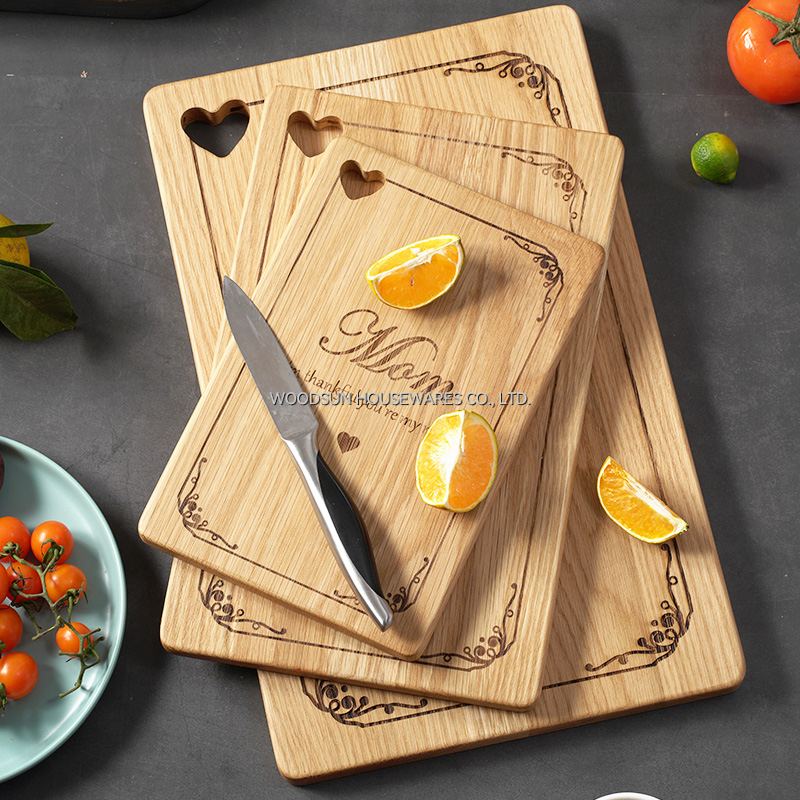 Woodsun Mother's Day New Design Wooden Portable Chopping Board