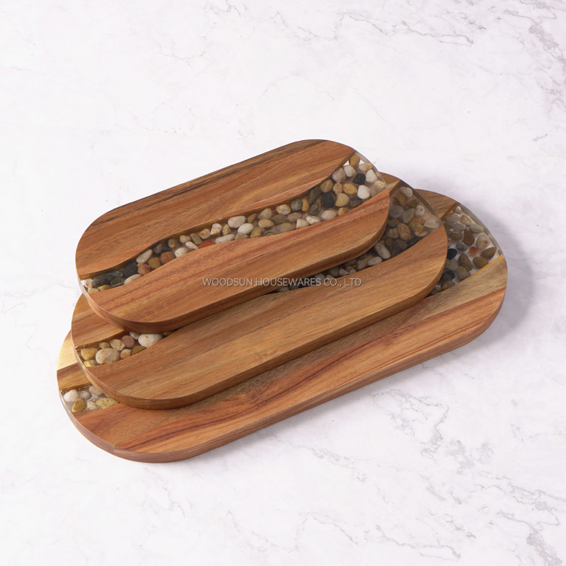 Woodsun 2025 NEW Products Original Ecological Stone Custom Serving Board Wood
