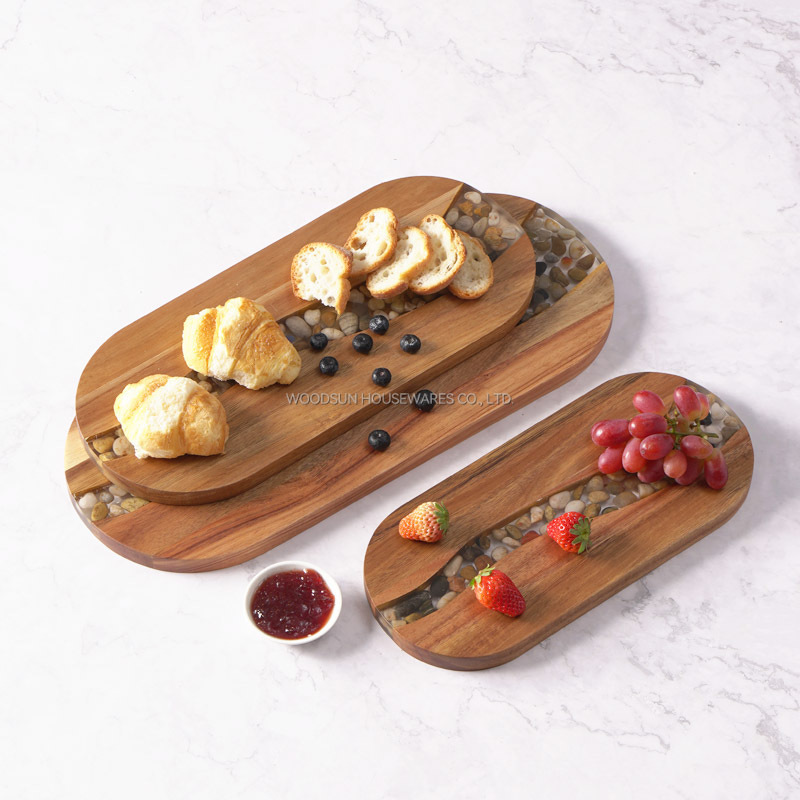 Woodsun 2025 NEW Products Original Ecological Stone Custom Serving Board Wood