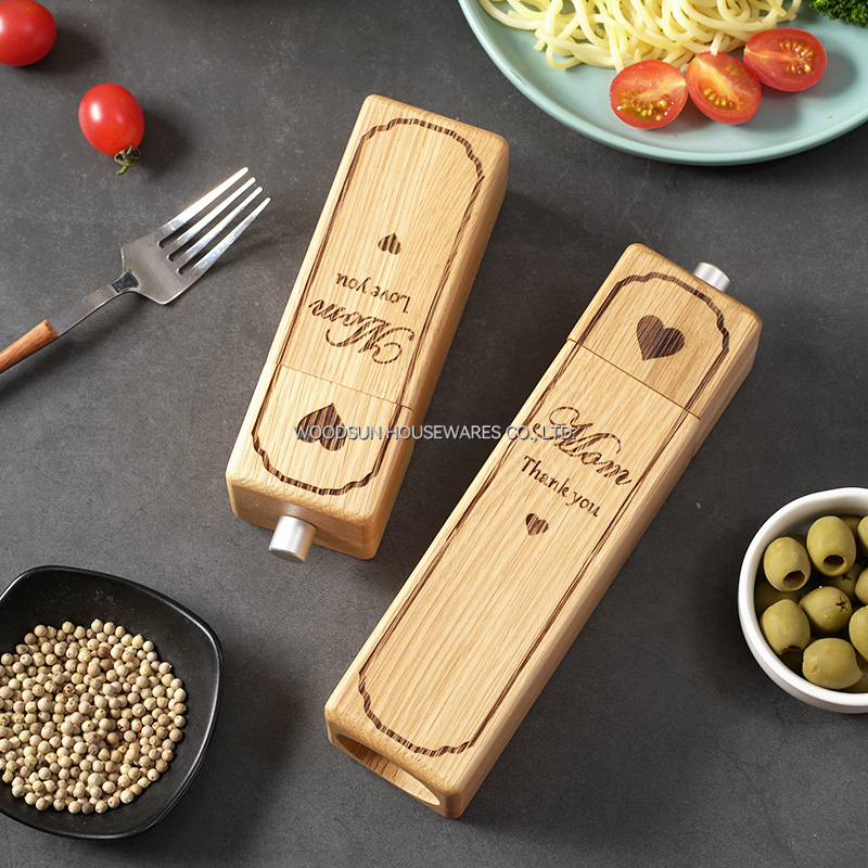 Woodsun Wood Salt and Wooden Pepper Grinders Manuals