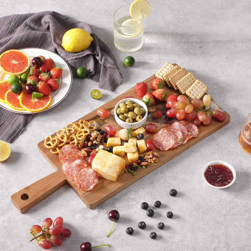 Woodsun NEW Food Cutting Board Acacia Wooden Boards For Serving
