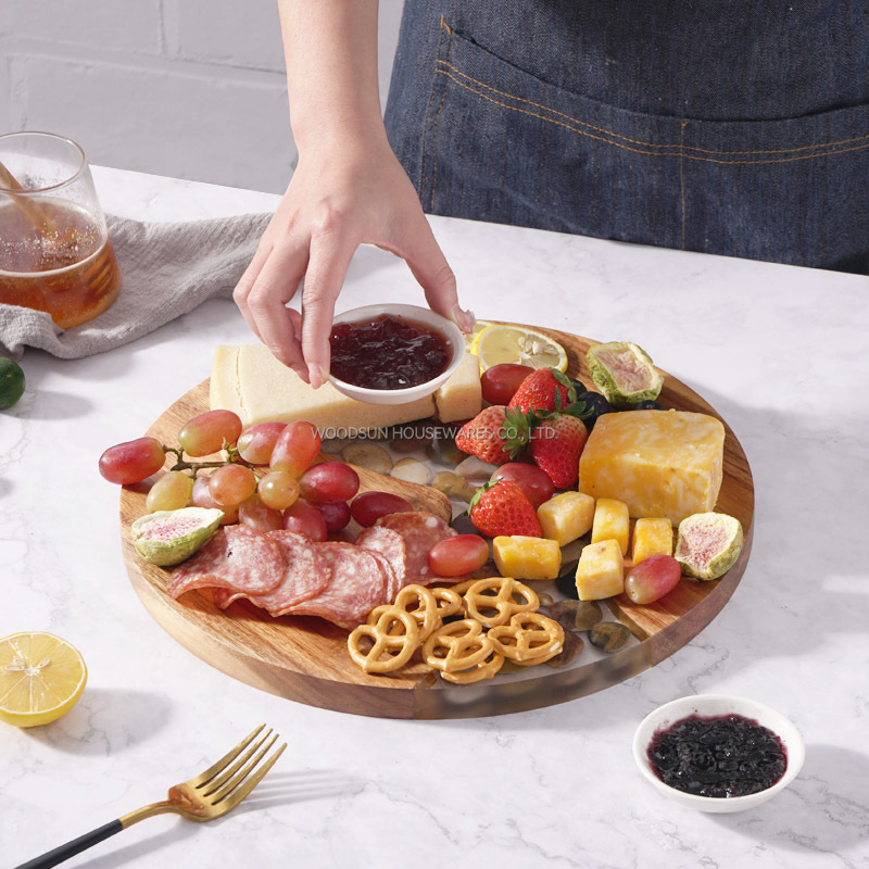 Woodsun NEW Original Ecological Stone Series Cutting Block Wood Serving Board Resin