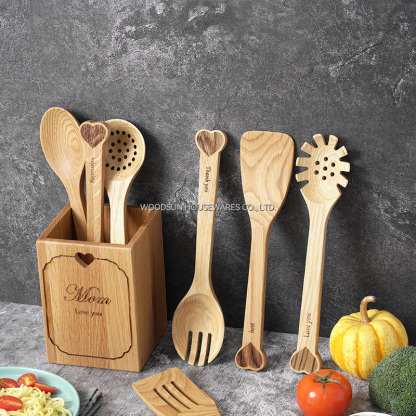 Woodsun Kitchen Accessories Utensils Cutlery Spoon Wooden 2025 Gift