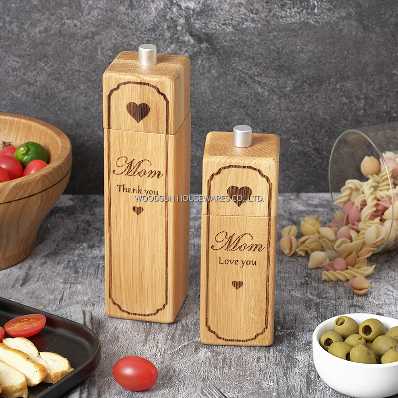 Woodsun Wood Salt and Wooden Pepper Grinders Manuals