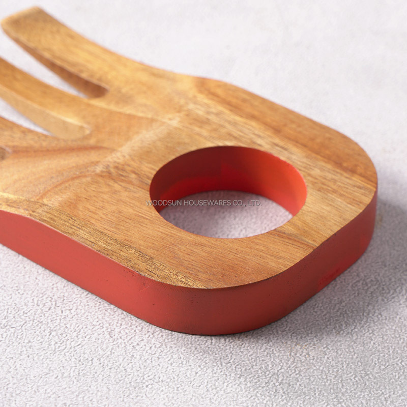 Woodsun 2025 New Set of 2 Salad Hand Salad Mixing Comb Tool For Party