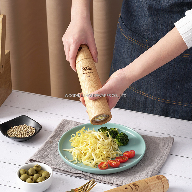 Woodsun Restaurant Hotel Home Kitchen Wooden Pepper and Salt Mill