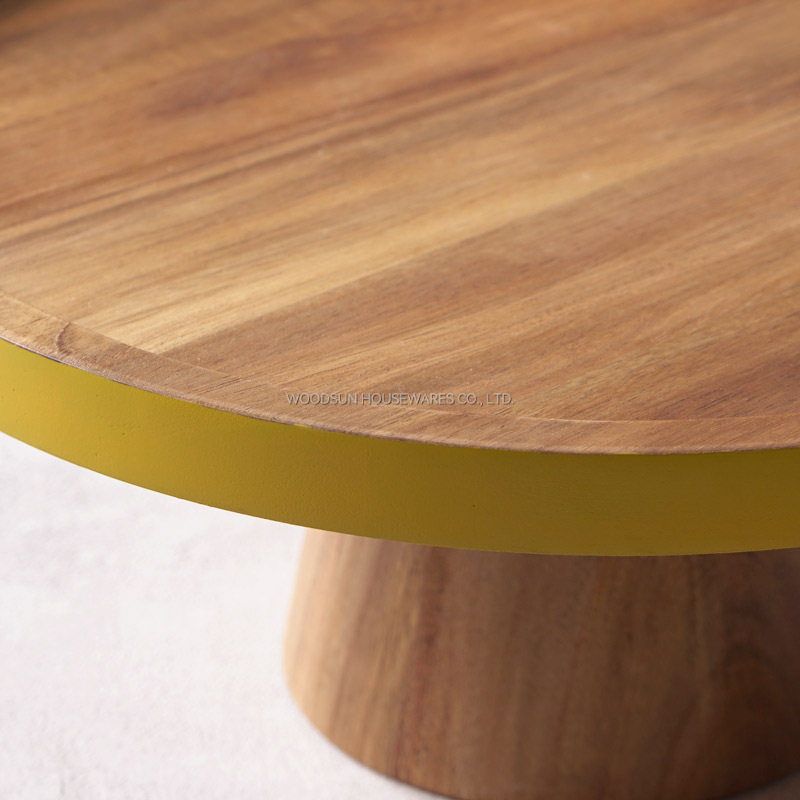 Woodsun Custom Wedding Wood Cake Plate Stand Manufacturer Snack Plate