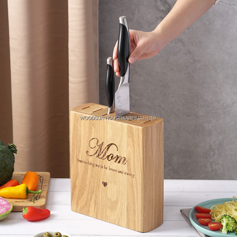 Woodsun Gife Mother's Day Kitchen Knife Holder Drawer Wood