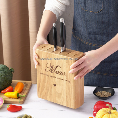 Woodsun Gife Mother's Day Kitchen Knife Holder Drawer Wood