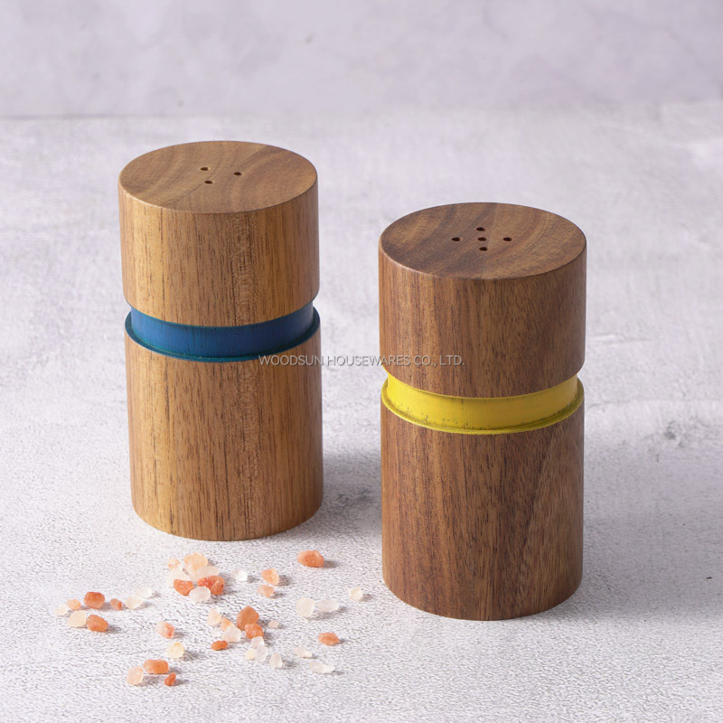 WOODSUN World's Top 500 Cooperative Suppliers Salt And Pepper Shaker For Restaurant Salt Shaker Wood