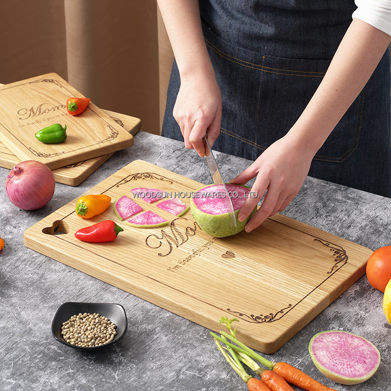 Woodsun Mother's Day New Design Wooden Portable Chopping Board