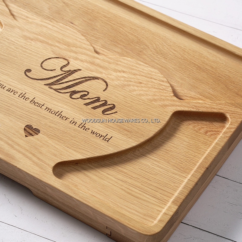 Woodsun Mother's Day Gift Wholesale Box Cheese Wooden Cheese Board Set