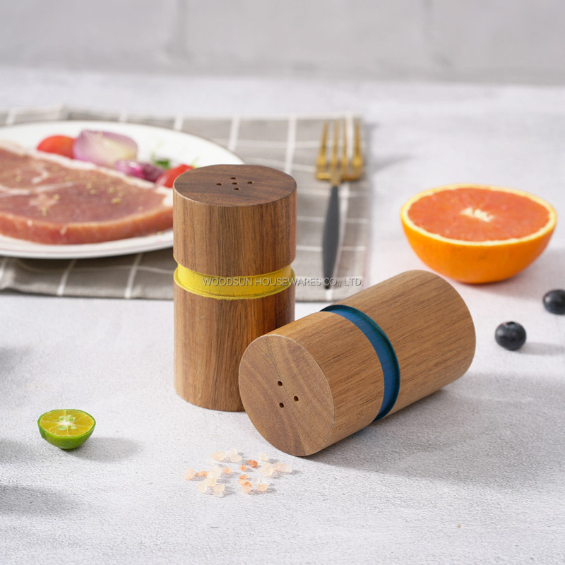 WOODSUN World's Top 500 Cooperative Suppliers Salt And Pepper Shaker For Restaurant Salt Shaker Wood