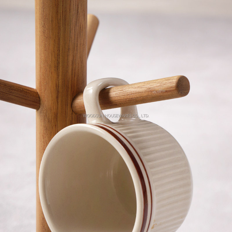 Woodsun Custom Ocean Resin Series Wood Cup Holder Mug Cup Tree