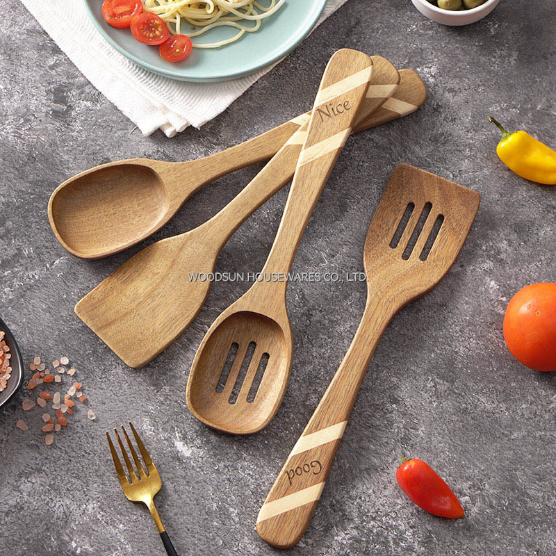 Woodsun Cutlery Spoon Kitchen Wooden Accessories Kitchenware Utensils for Cooking