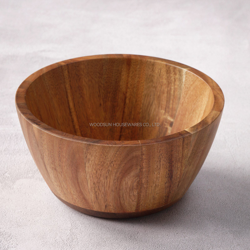 Woodsun 2025 New Products Big Salad Mixing Bowls Wood