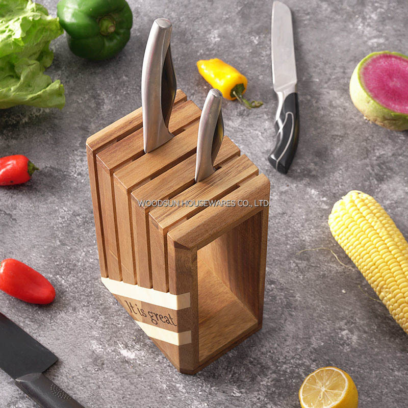 Woodsun Oblique Splicing Knife Holder Messerblock Chef Knife Block