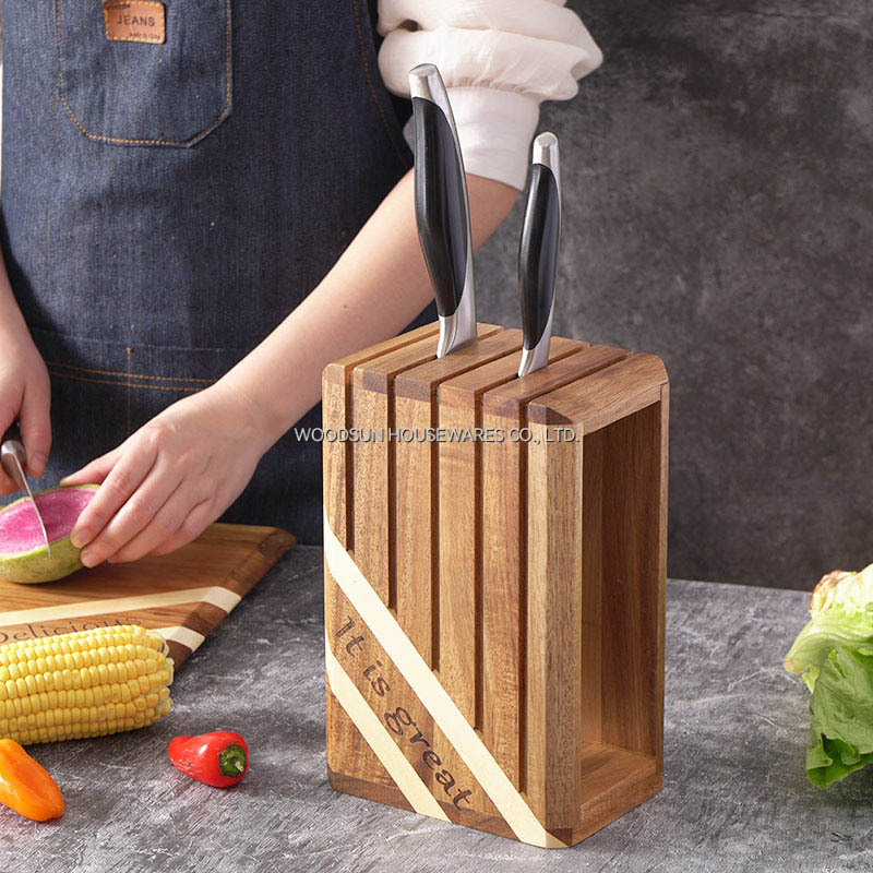 Woodsun Oblique Splicing Knife Holder Messerblock Chef Knife Block