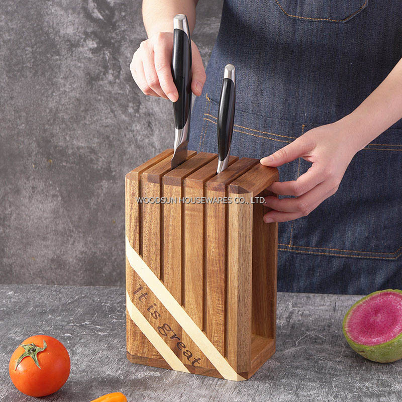 Woodsun Oblique Splicing Knife Holder Messerblock Chef Knife Block