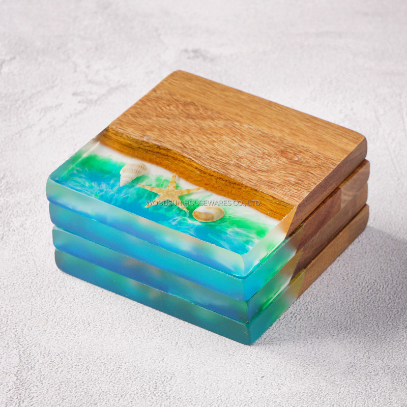 Woodsun Manufacturer 2025 Wooden Coaster Drink Custom