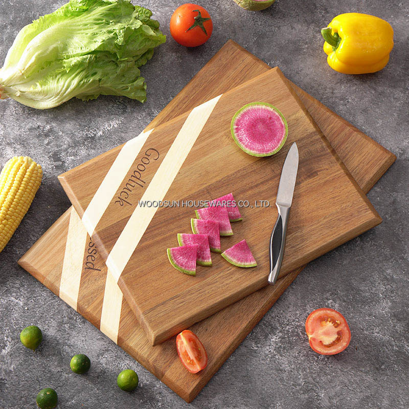 WOODSUN Kitchen Acacia Wood Cutting Boards Wholesale for Mother's Day