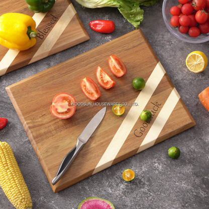 WOODSUN Kitchen Acacia Wood Cutting Boards Wholesale for Mother's Day
