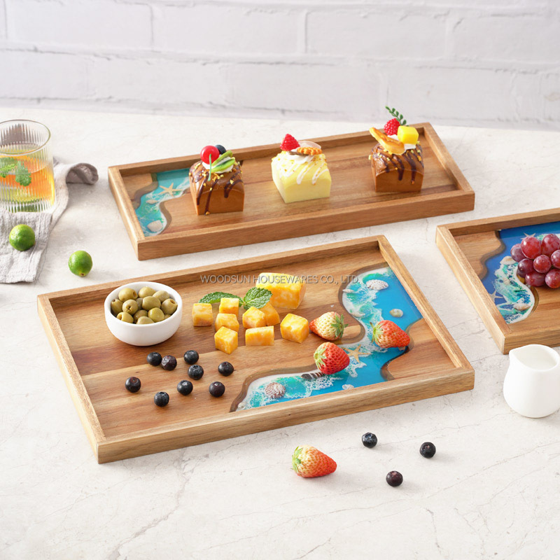 Woodsun 2025 New Products Wooden Plates Food For Restaurants