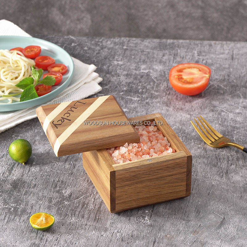 Woodsun Spice Storage Pot Sugar Tank Salt Box 2025