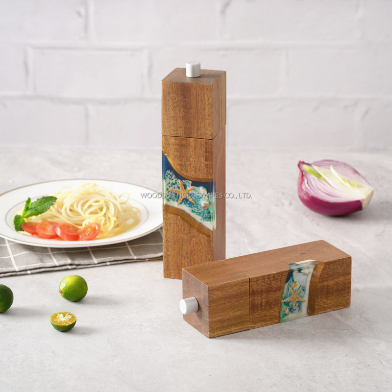 Woodsun Custom Manufacturer Wood Salt and Pepper Grinder Pepper Mill