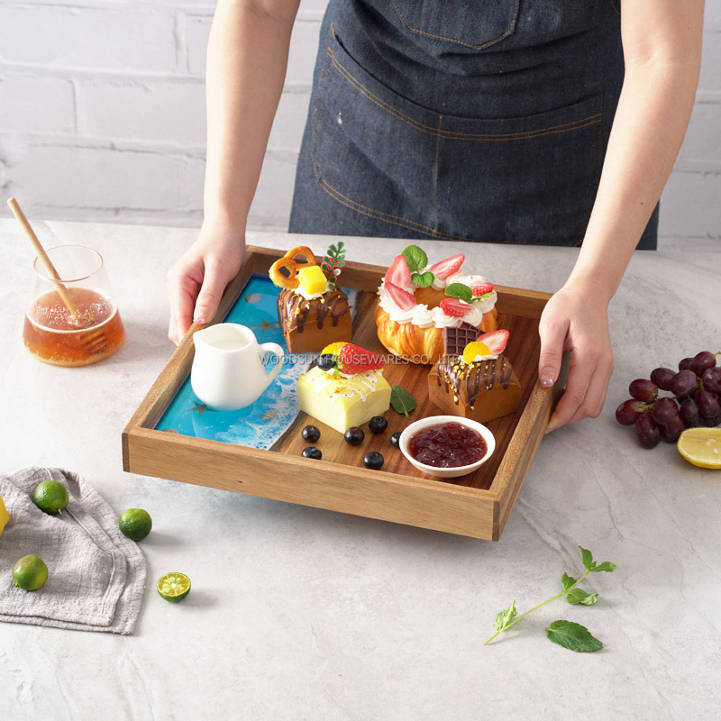 Woodsun 2025 Serving Wooden Plates Acacia For Restaurants