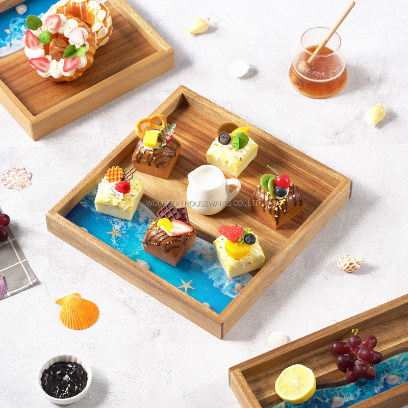 Woodsun 2025 Serving Wooden Plates Acacia For Restaurants