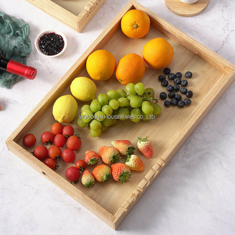 Woodsun Solid Lettering Vassoio Da Portata Bandeja De Madera Para Servir Trays Restaurant Wooden Serving Tray Wooden Plates