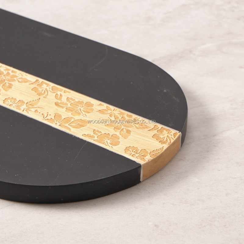 Woodsun Custom Manufacturer Laser Pattern 2025 Wood And Marble Wood Cutting Board