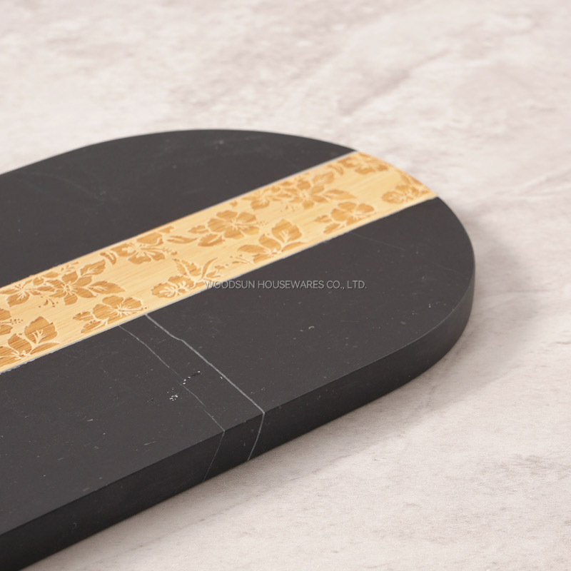 Woodsun Custom Manufacturer Laser Pattern 2025 Wood And Marble Wood Cutting Board