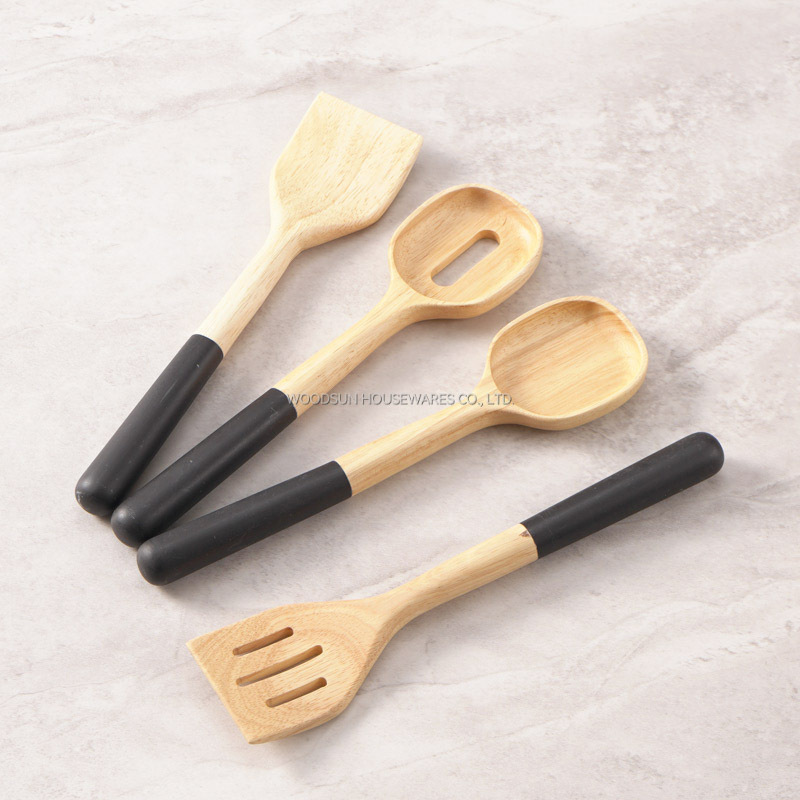 Woodsun Custom Manufacturer Kitchen Cooking Tools Spatula Spoon Set Kitchen Utensil
