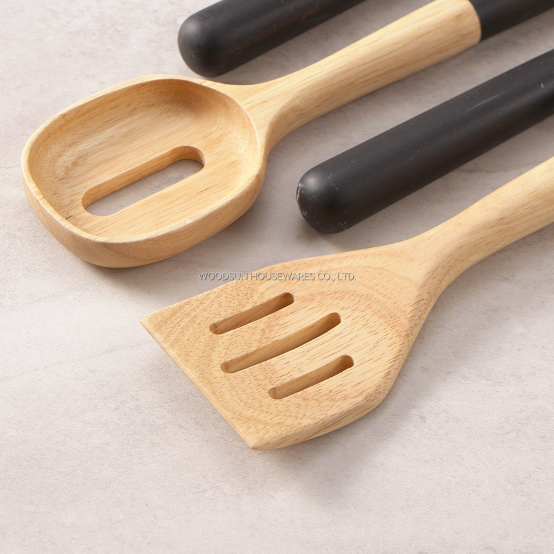 Woodsun Custom Manufacturer Kitchen Cooking Tools Spatula Spoon Set Kitchen Utensil