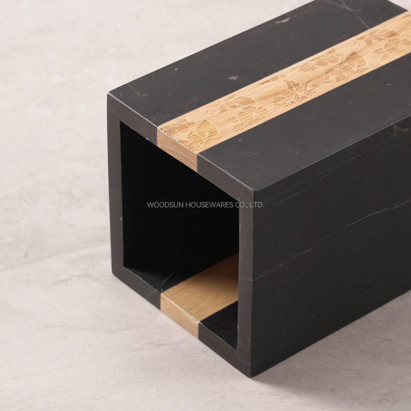 Woodsun Kitchen Marble Wood Utensils Set Cooking Tools Utensilios Holder Spoon Spatula Holder