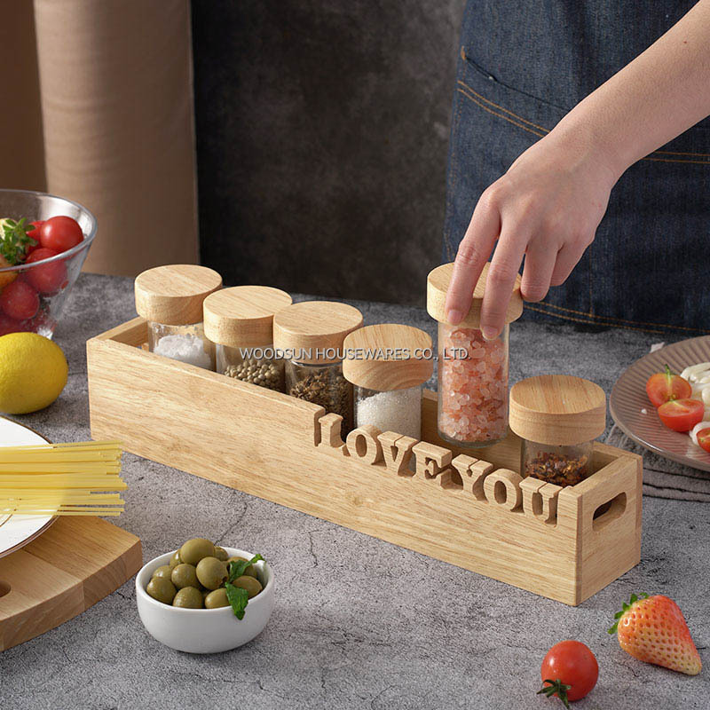 Woodsun Gewurzflasche Kruiden Fles Spice Pepper Rack Bottle Shakers