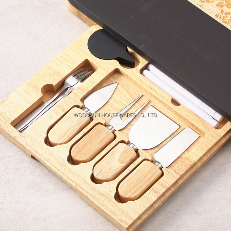 Woodsun 2025 Gift Custom Charcuterie Cheese Cutting Board Set Cheese Trays