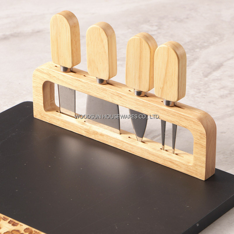 Woodsun Manufacturer Kitchen Custom Made Cutting Cheese Board Marble Charcuterie Board