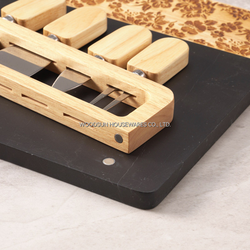 Woodsun Manufacturer Kitchen Custom Made Cutting Cheese Board Marble Charcuterie Board
