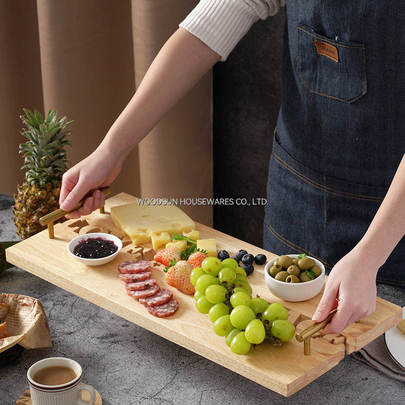 Woodsun Solid Lettering New Product 2025 Popular Wooden Food Serving Trays Restaurant